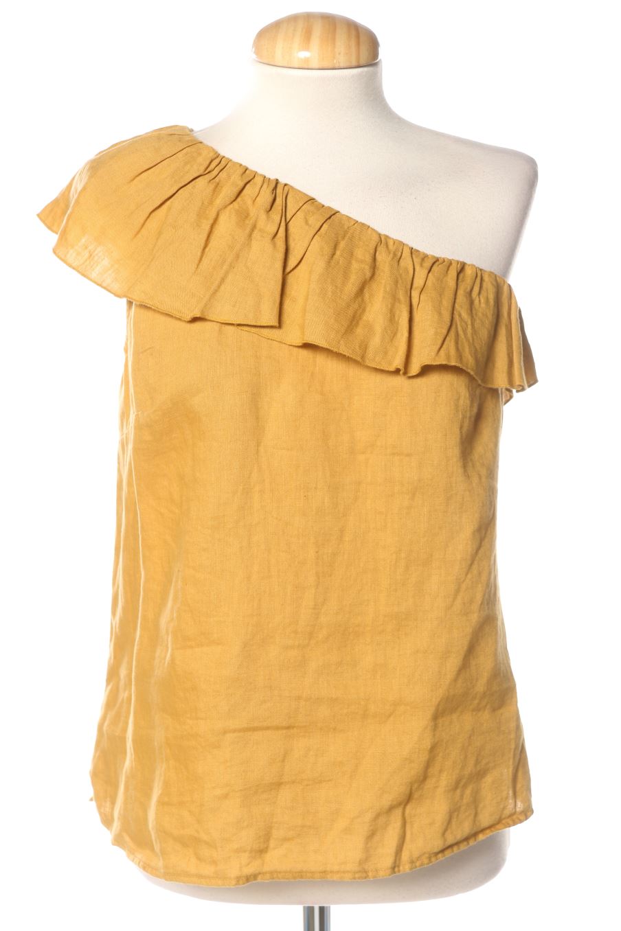 Blusa de manga corta de Systemaction de la talla M, de color mostaza