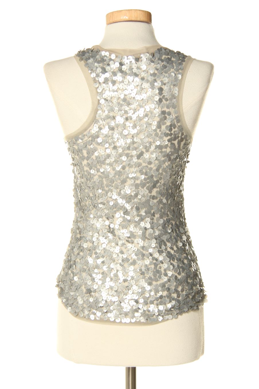 Aufwändiges Top von Sisley Größe XS, Farbe Silbern, für