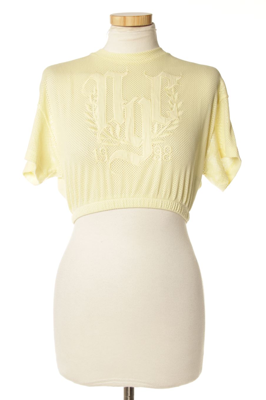Top Bershka de la taille XS, de couleur jaune