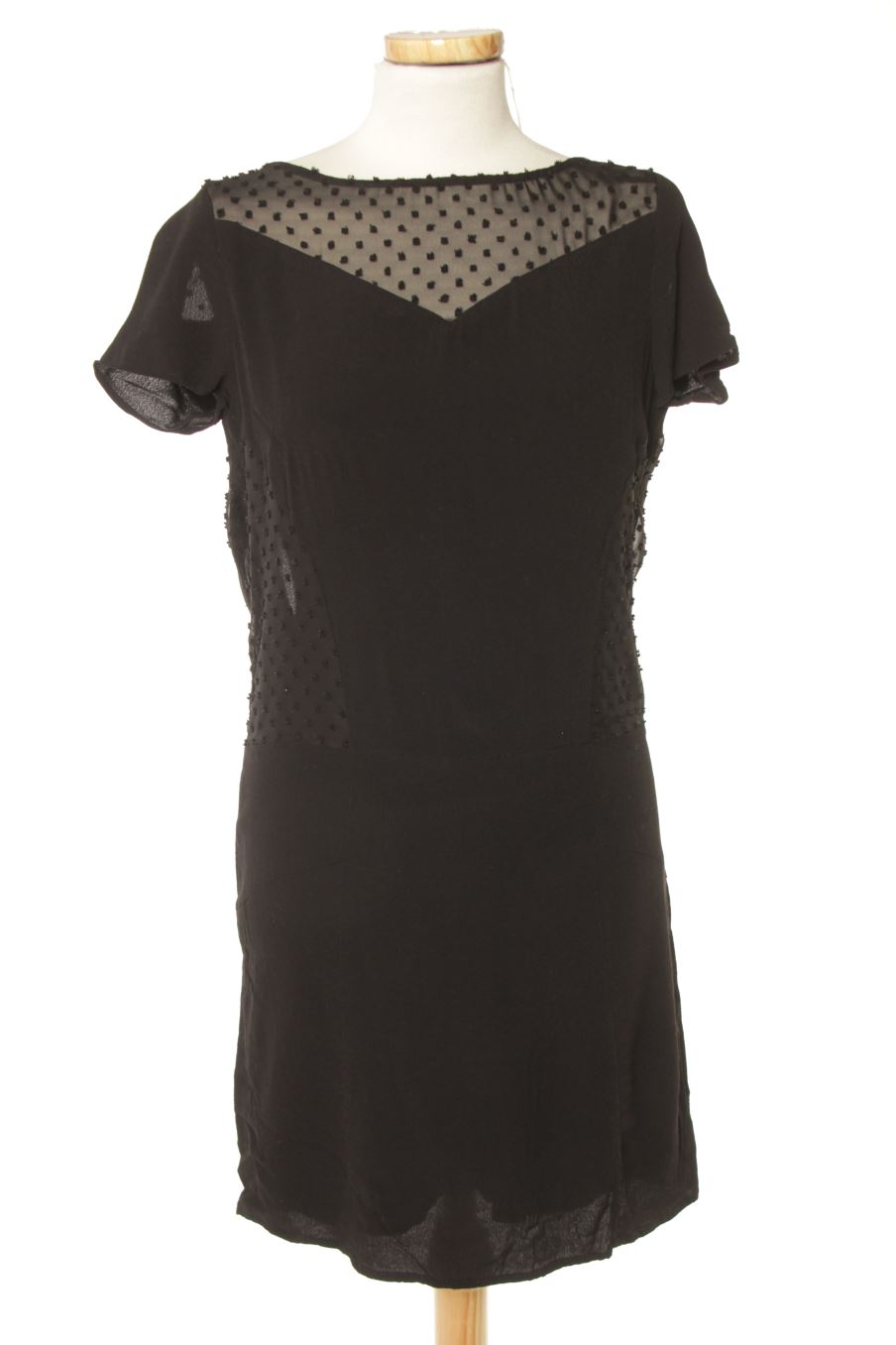 Robe casual Naf Naf de la taille 38, de couleur noir
