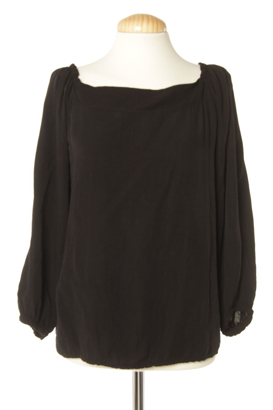 Blouse à manches longues Made in italy de la taille M, de couleur noir