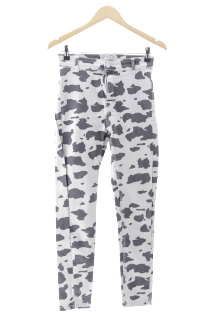 Jeans von Bershka Größe 38, Farbe Animal print, aus Jeanskleidung für