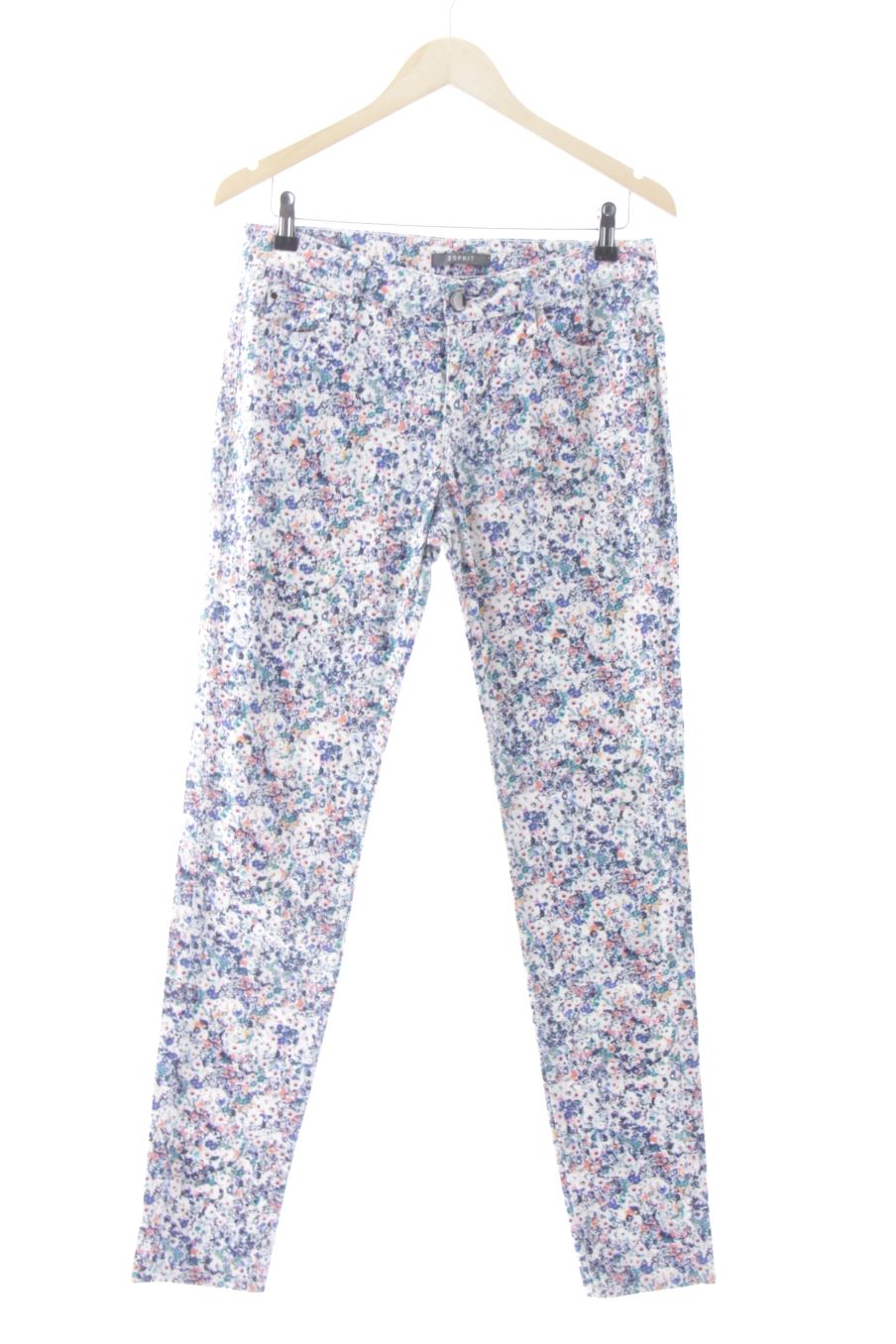 Jeans Esprit de la taille 38, de couleur fleurs de denim