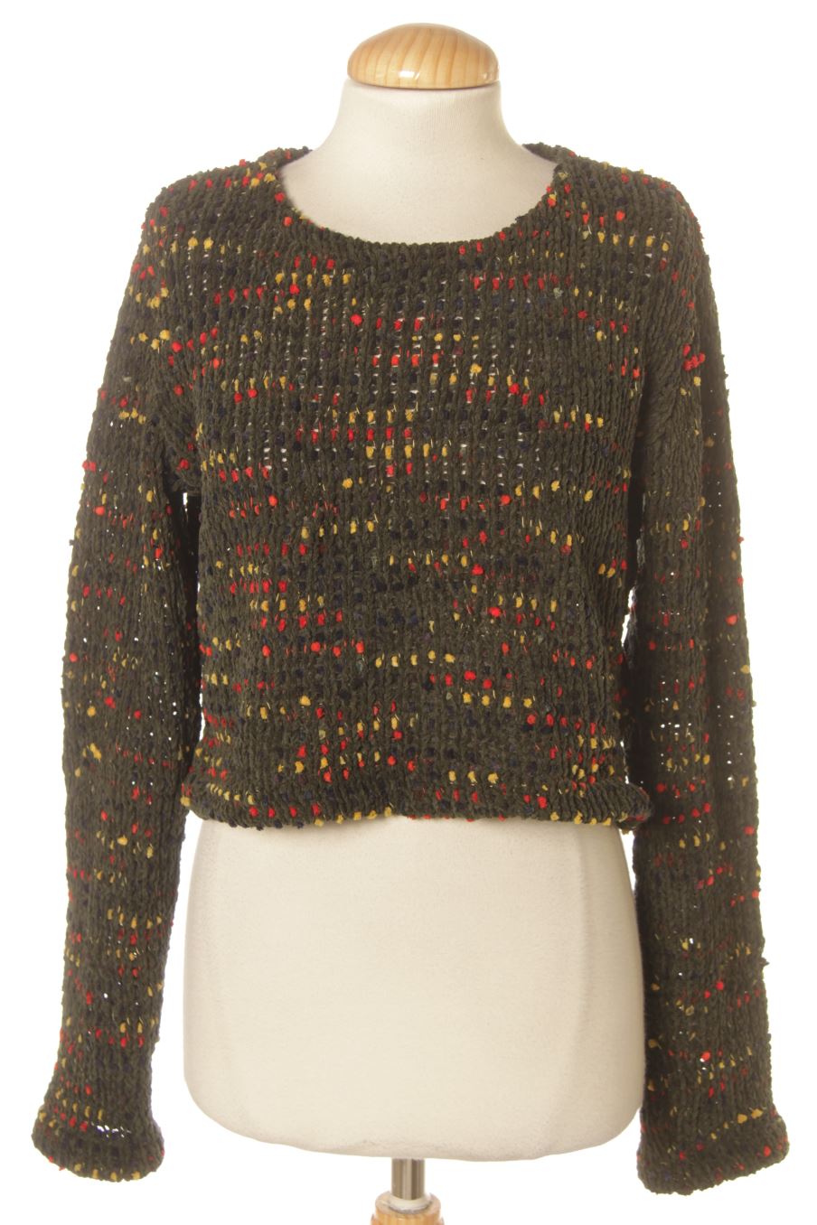 Pull Zara de la taille M, de couleur vert