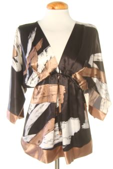 Blouse à manches courtes XS BCBGMAXAZRIA