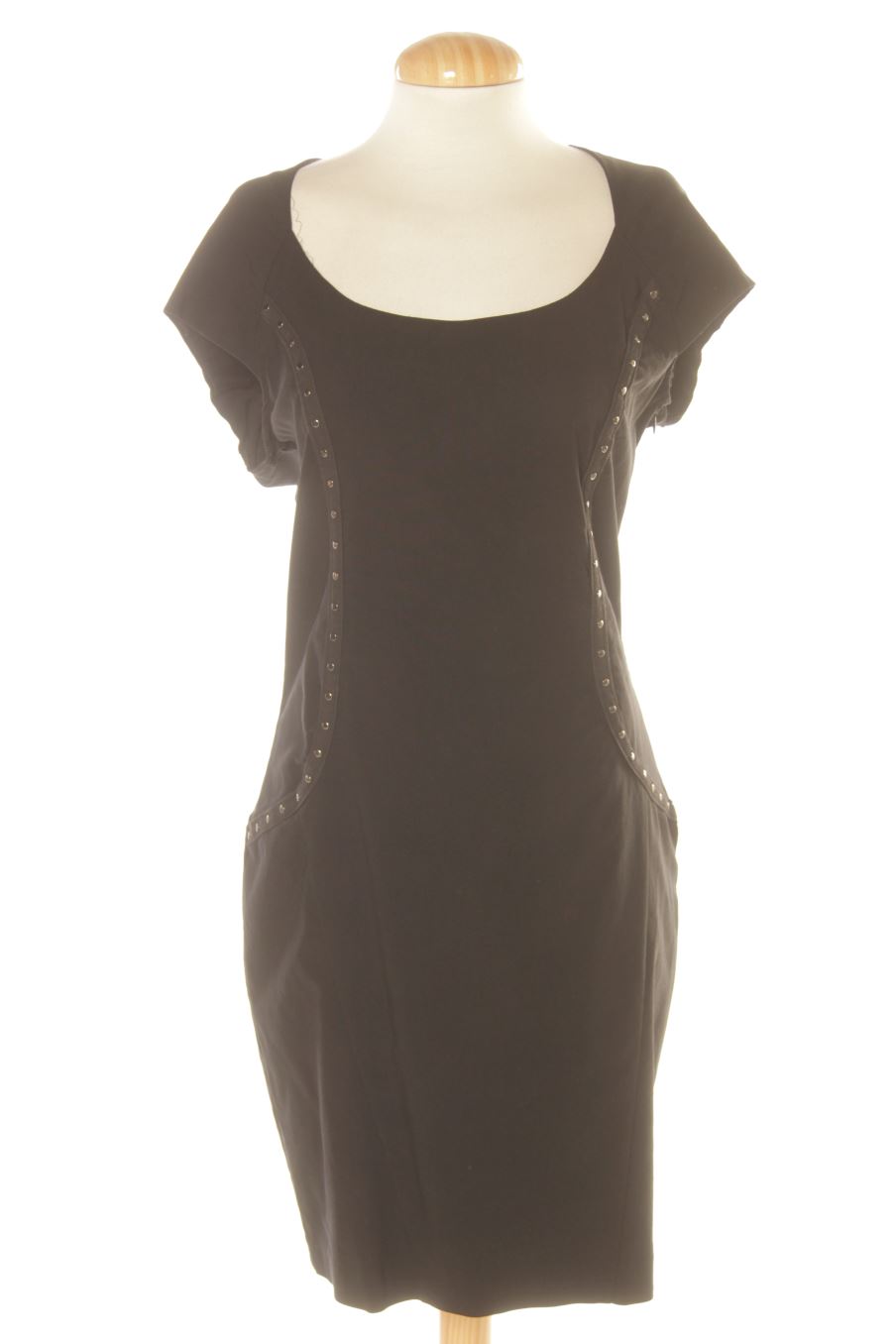 Robe casual Zara de la taille L, de couleur noir
