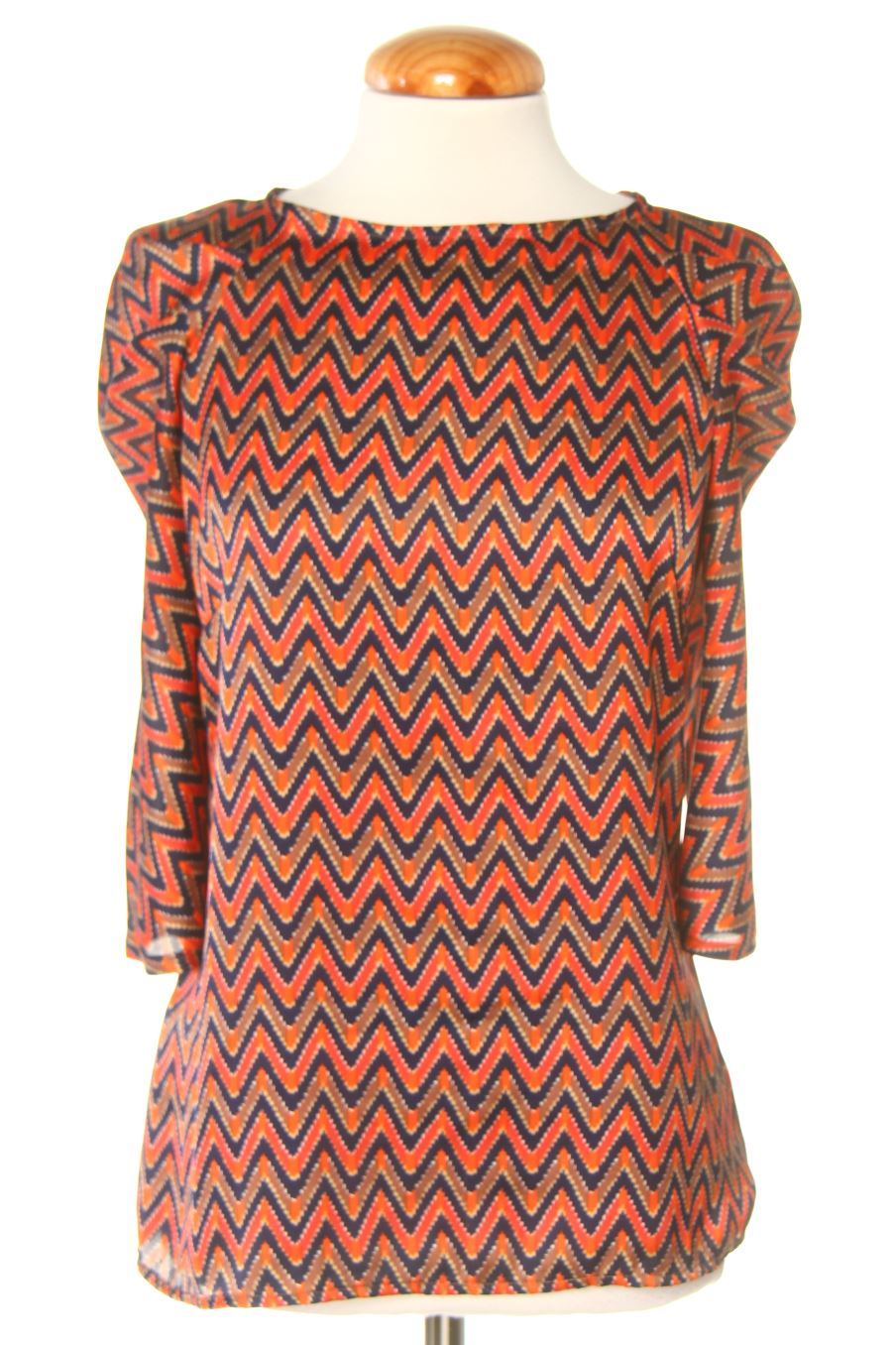Blouse à manches longues Zara de la taille XS, de couleur imprimés