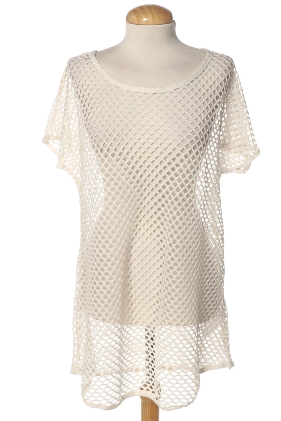 Top Janina de la taille XL, de couleur blanc