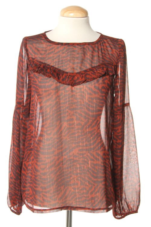 Blusa a maniche lunghe