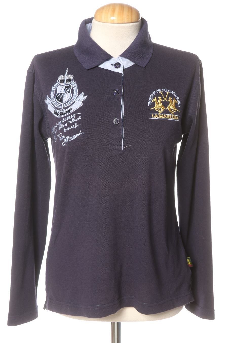 Poloshirt von La Martina Größe M, Farbe Marineblau, für