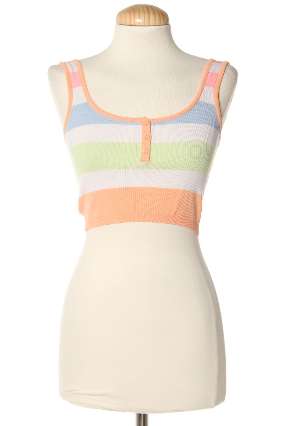 Top de Bershka de la talla XS, de color rayas