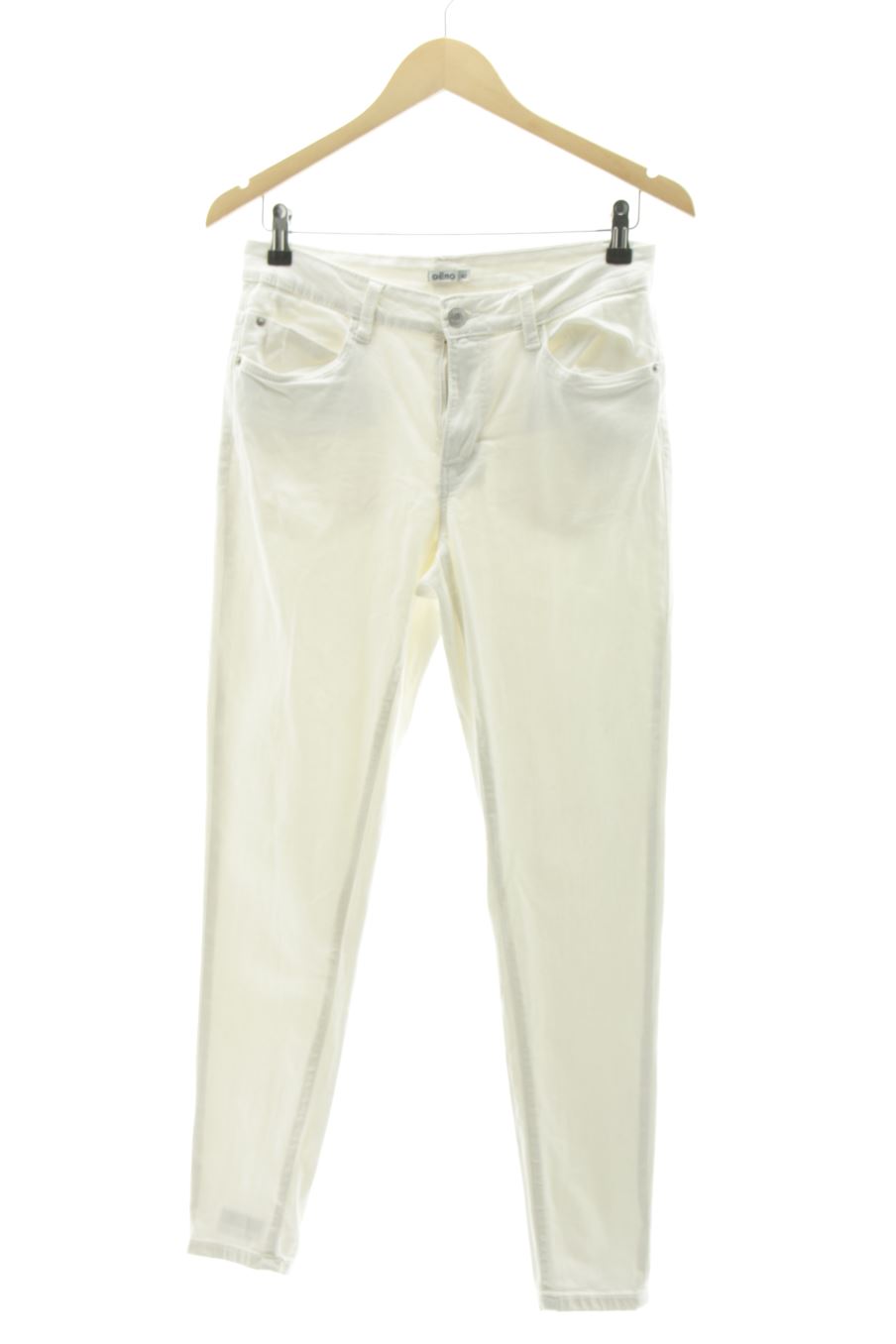 Jeans Gémo de la taille 42, de couleur blanc de denim