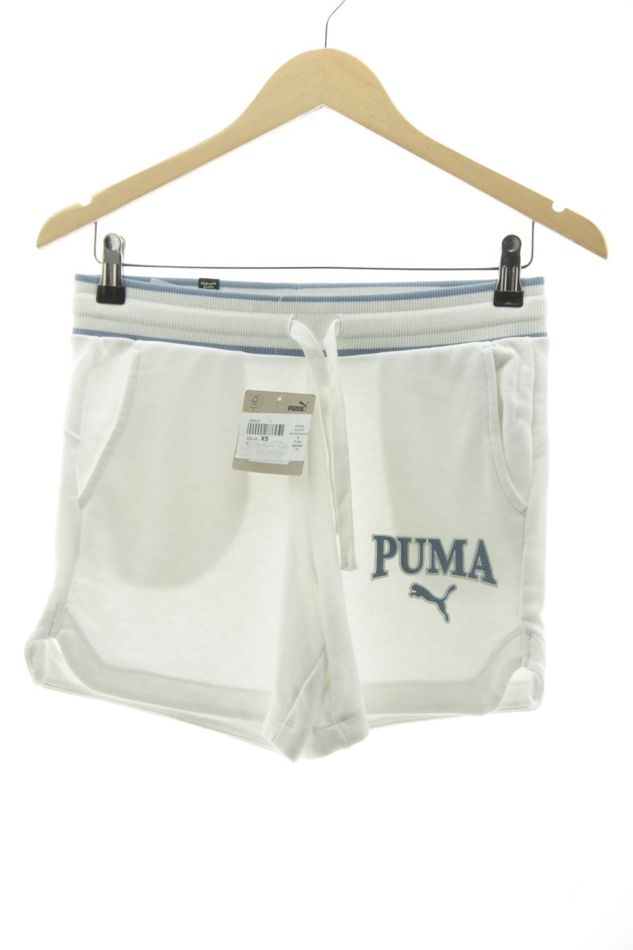 Kurze Sporthose von Puma Größe XS, Farbe Weiss, für