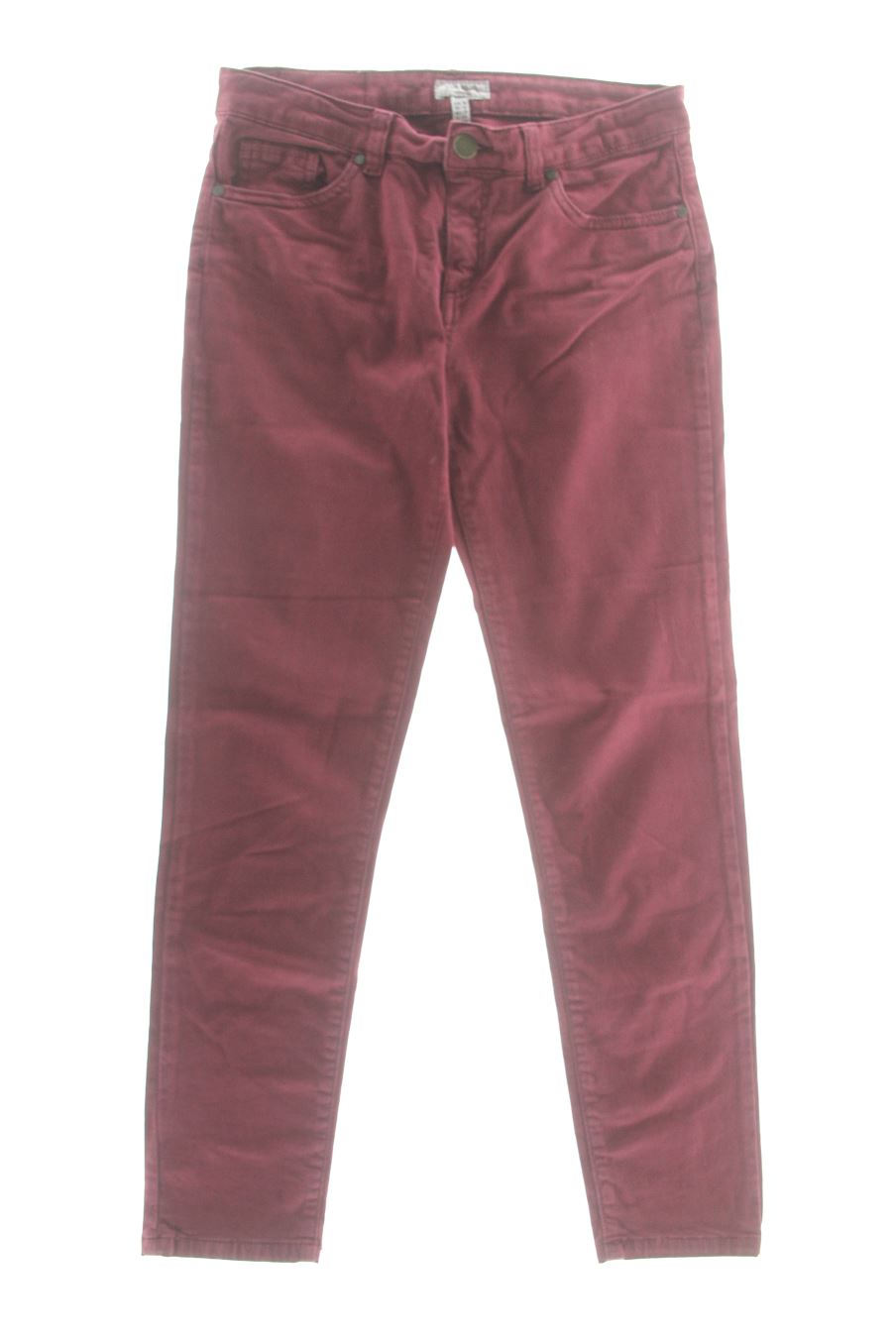 Vaquero de Cortefiel de la talla 36, de color burdeos de ropa vaquera