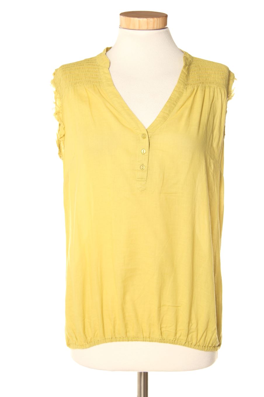 Blouse à manches courtes Promod de la taille S, de couleur vert