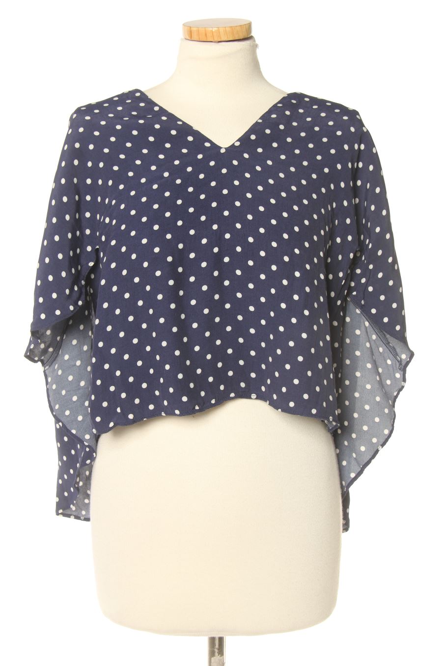 Blusa de manga corta de Zara de la talla S, de color azul