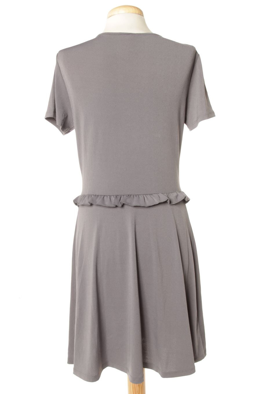 Robe casual H&M de la taille M, de couleur gris