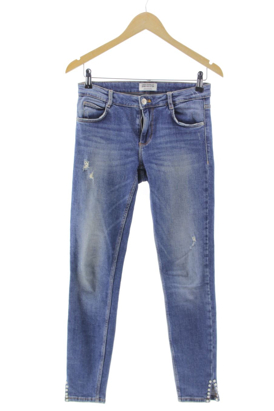 Jeans Trafaluc de la taille 36, de couleur bleu marine de denim