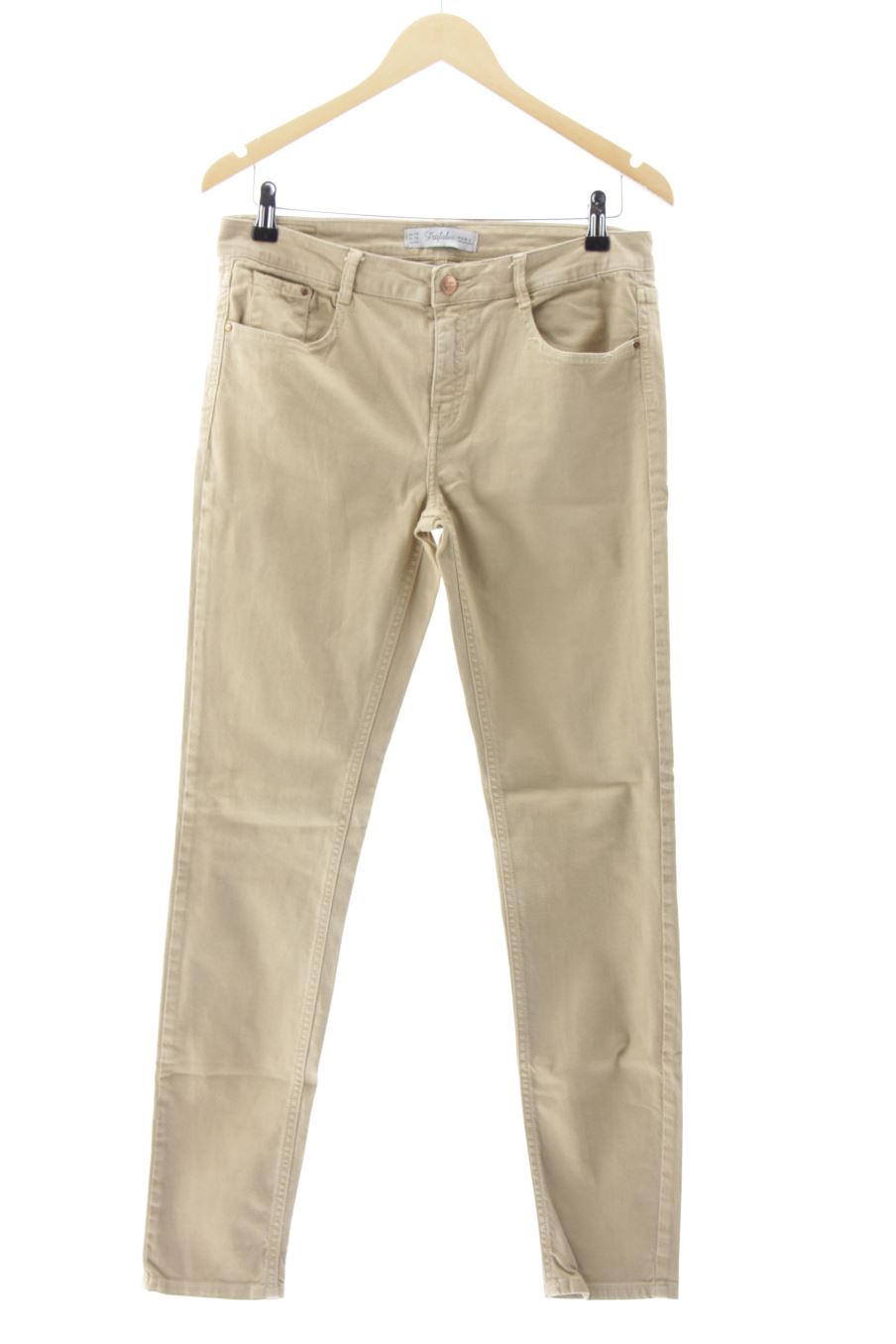 Jeans Trafaluc de la taille 42, de couleur beige de denim