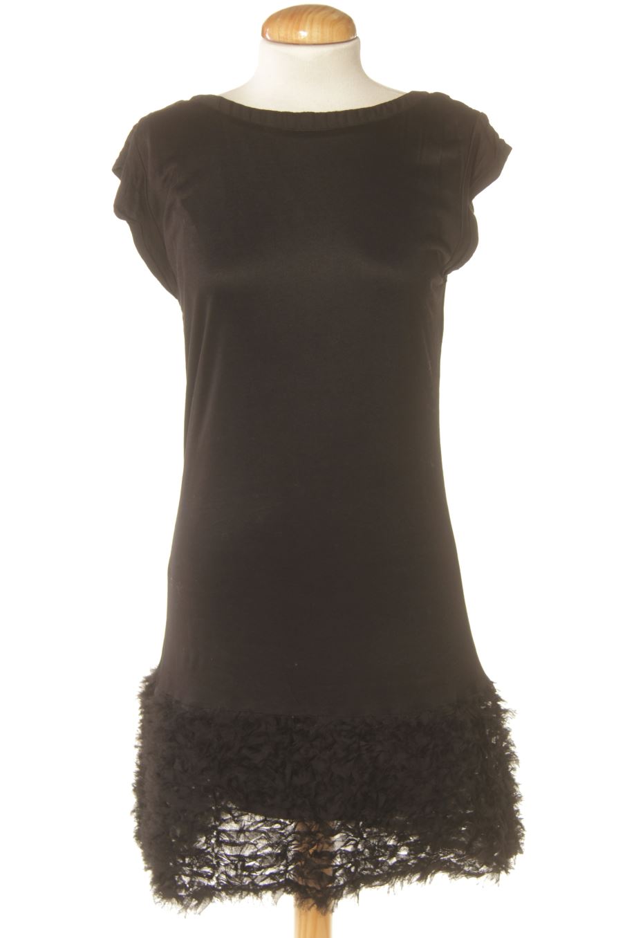Vestido casual de Mango de la talla S, de color negro