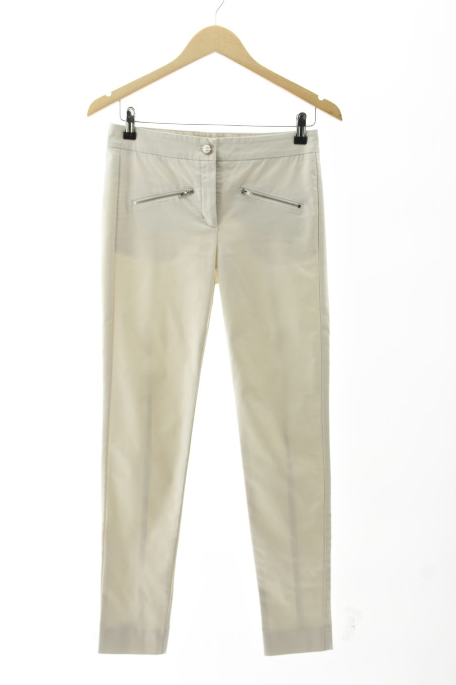Pantalon Mango de la taille 34, de couleur blanc