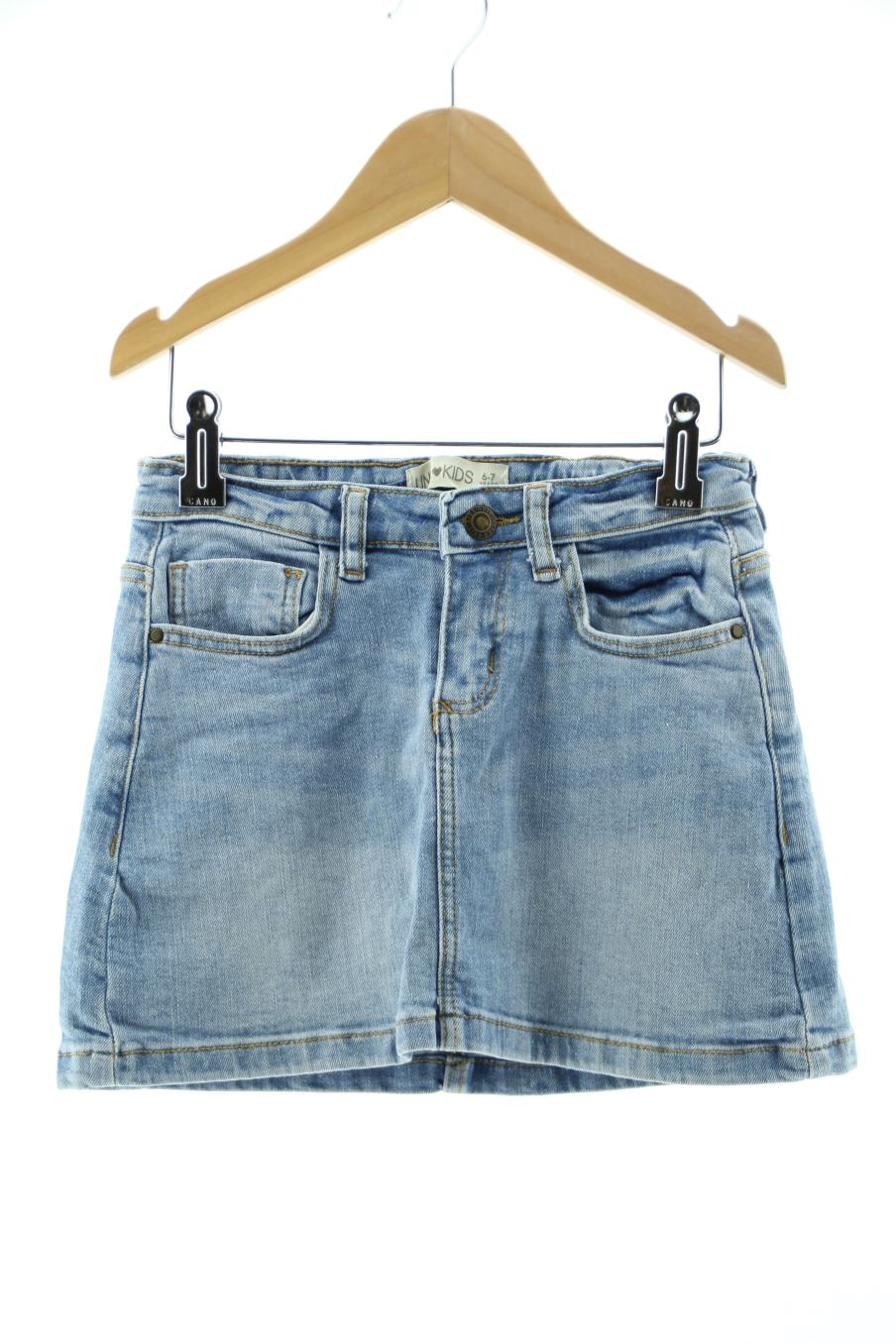 Jupe Unit de la taille 6 ans de denim de seconde main