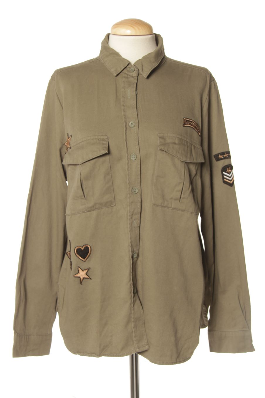 Camisa de new look de la talla 40, de color verde de ropa vaquera