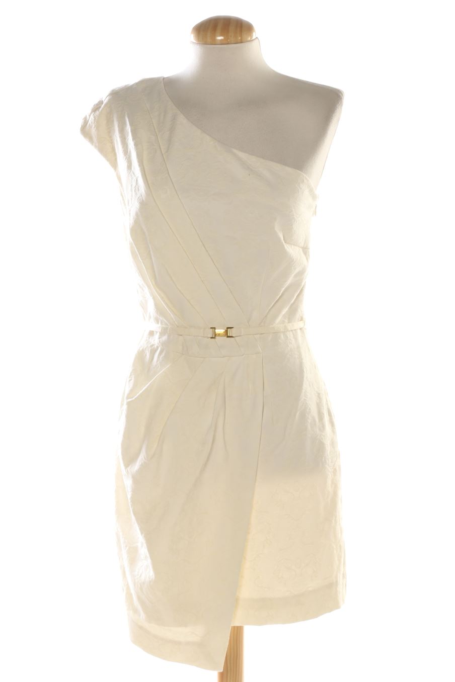 Robe casual Cortefiel de la taille S, de couleur blanc