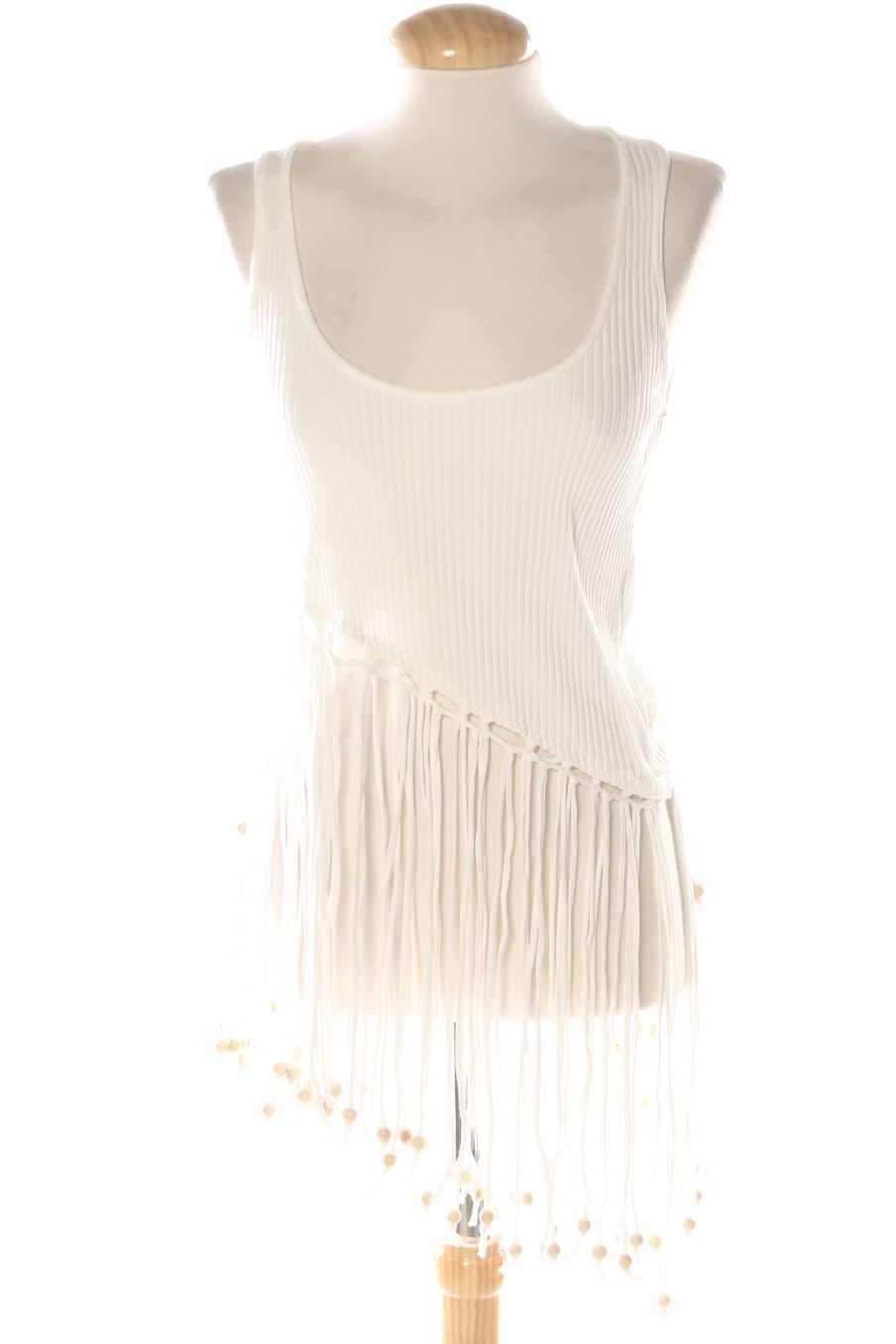 Top Zara de la taille S, de couleur blanc