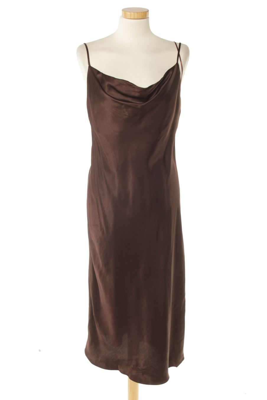 Vestido de Zara de la talla S, de color marrón