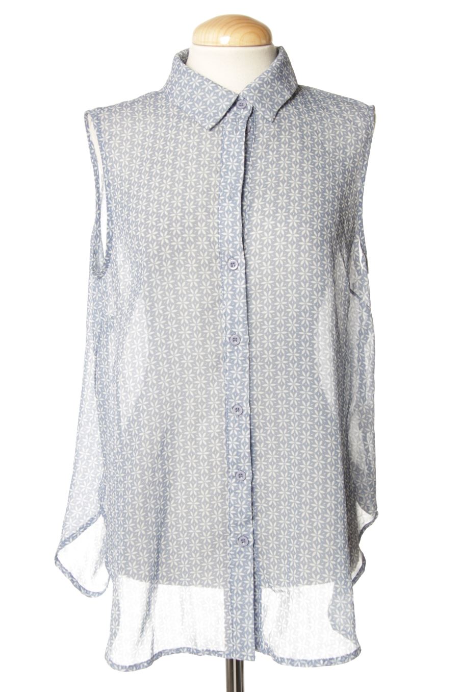 Camisa sin mangas de KATTO WOMAN de la talla S, de color azul