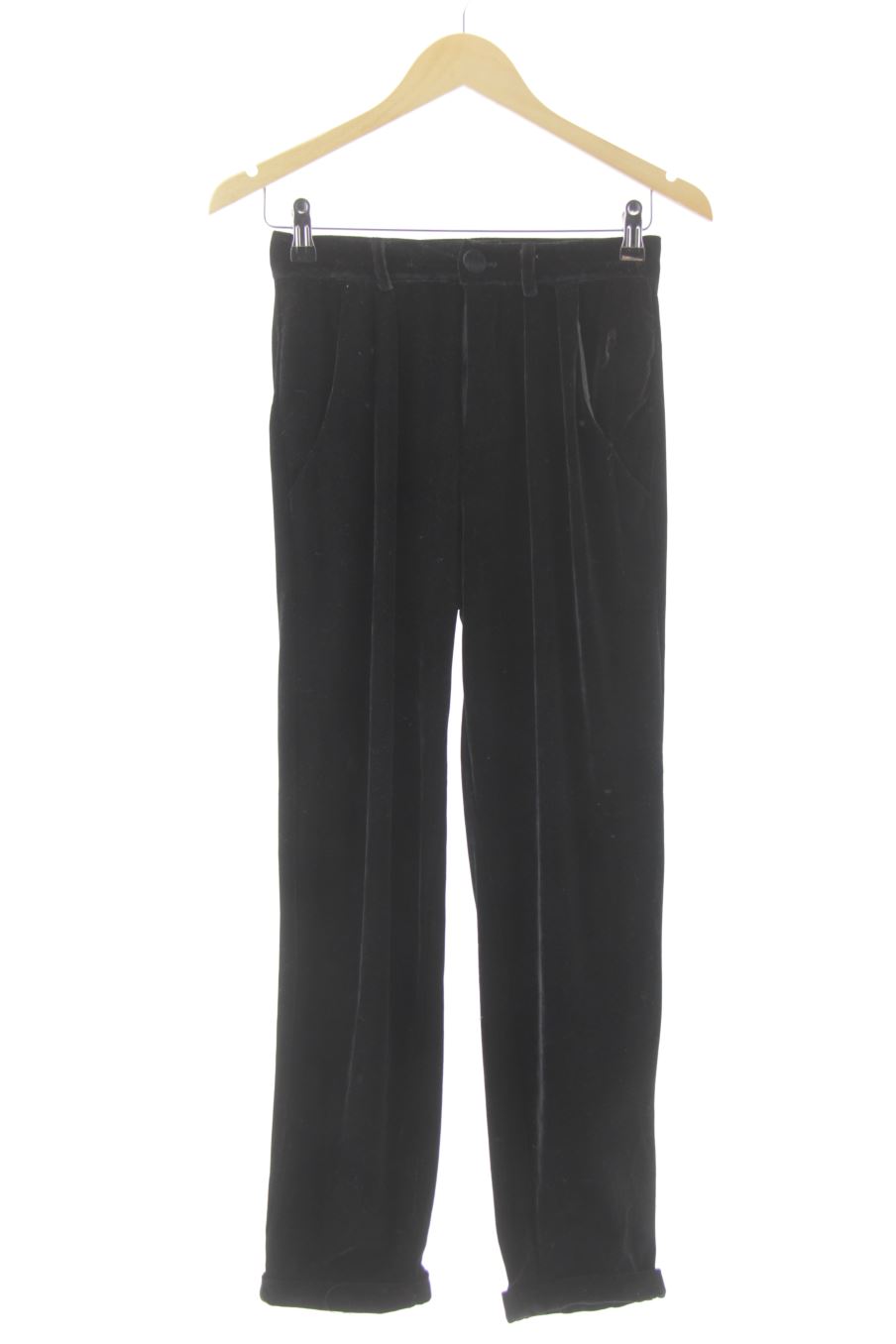 Pantalon Springfield de la taille 34, de couleur noir de velours