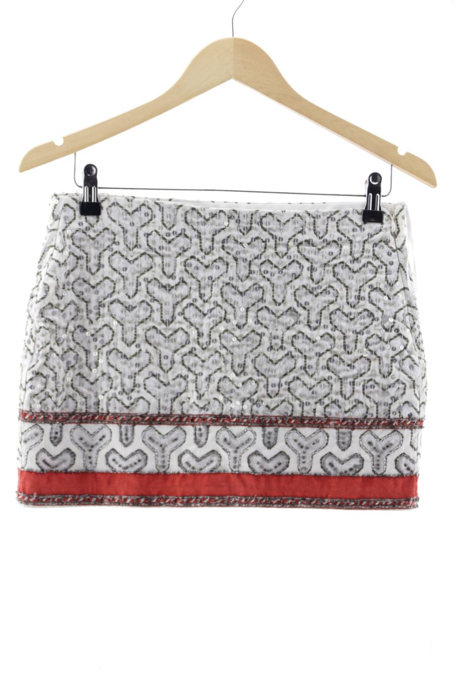 Falda de trf (ZARA) de la talla M, de color estampado