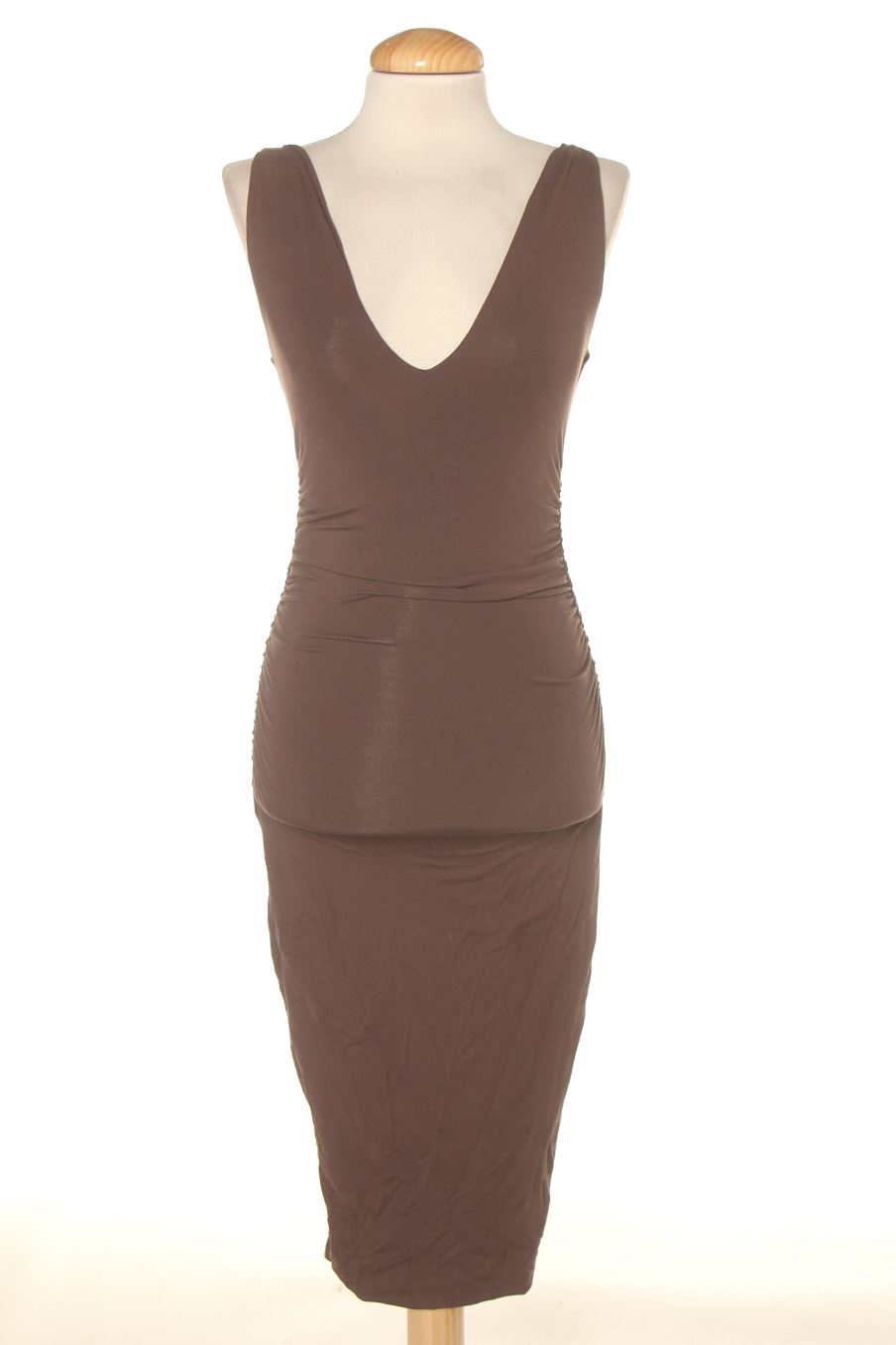 Vestido casual de oh polly de la talla XS, de color marrón