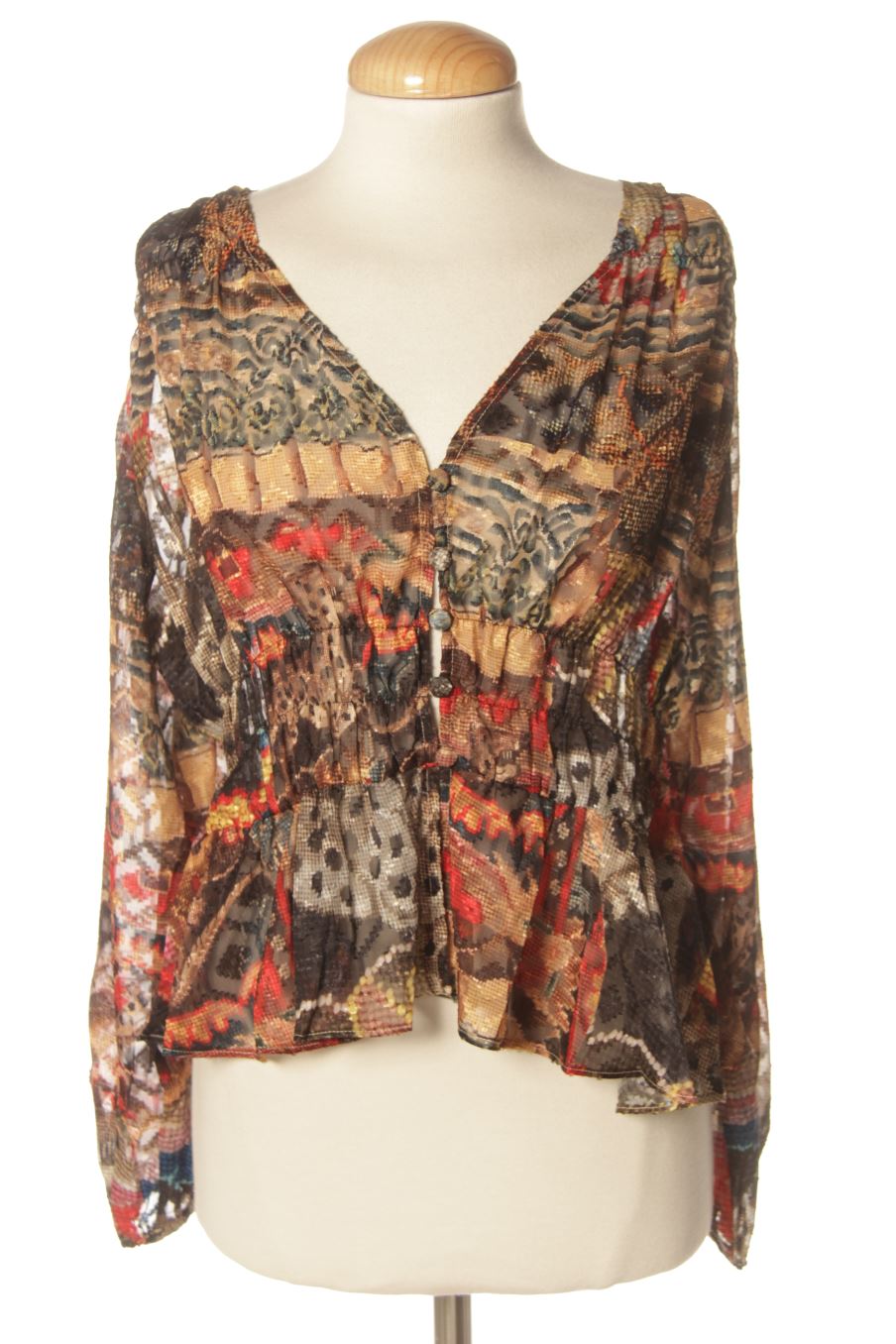 Blusa a maniche lunghe de Desigual de la talla M, de color stampato