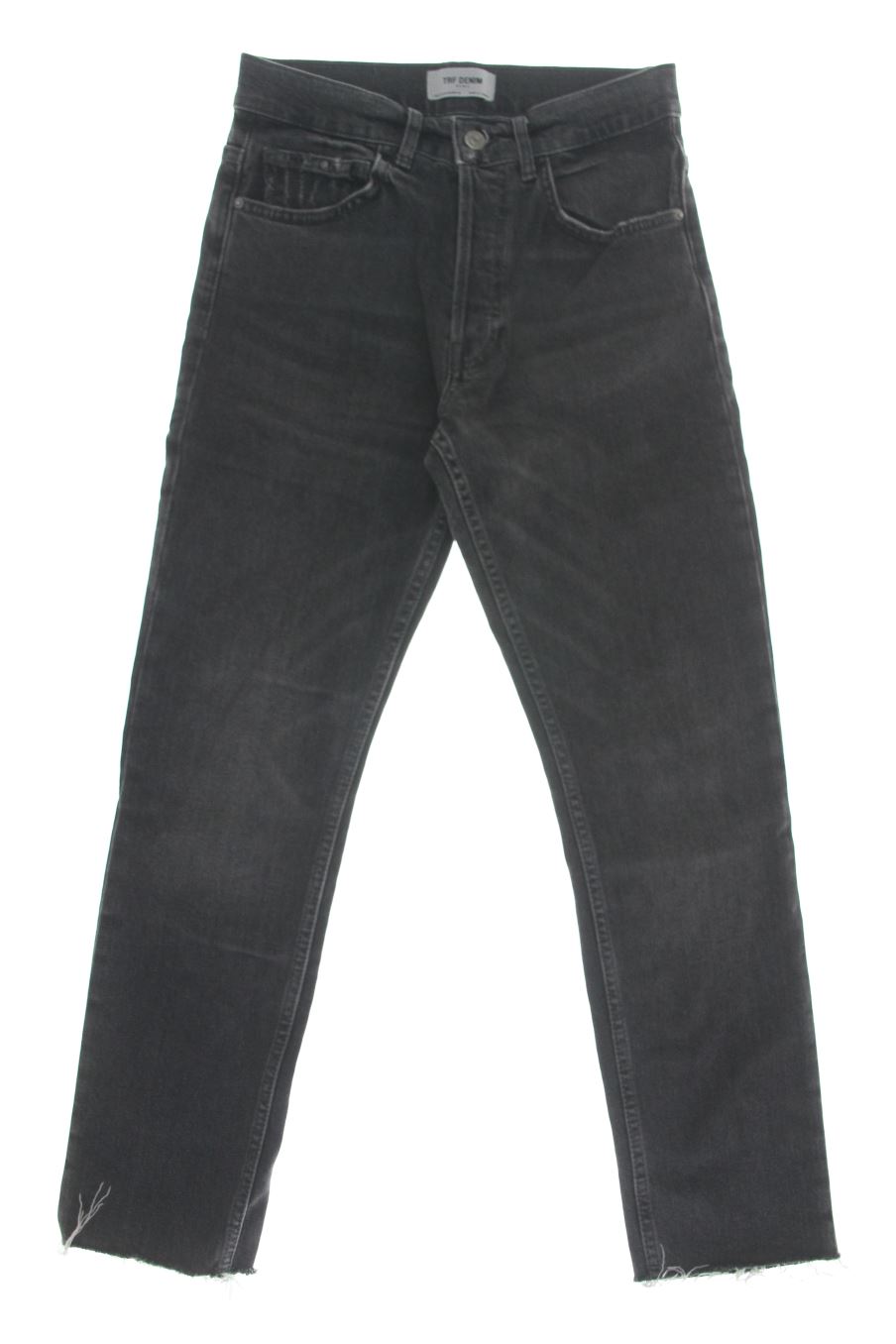 Jeans Trafaluc de la taille 34, de couleur gris de denim