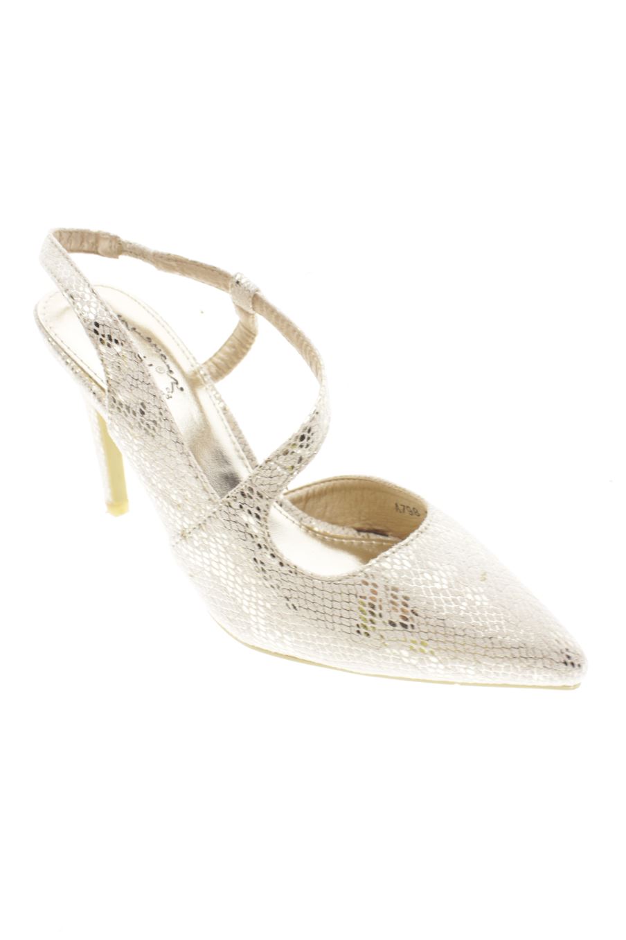 Sandalias tacon de QH de la talla 36, de color animal print de
