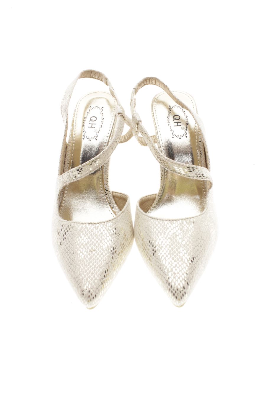 Sandalias tacon de QH de la talla 36, de color animal print de