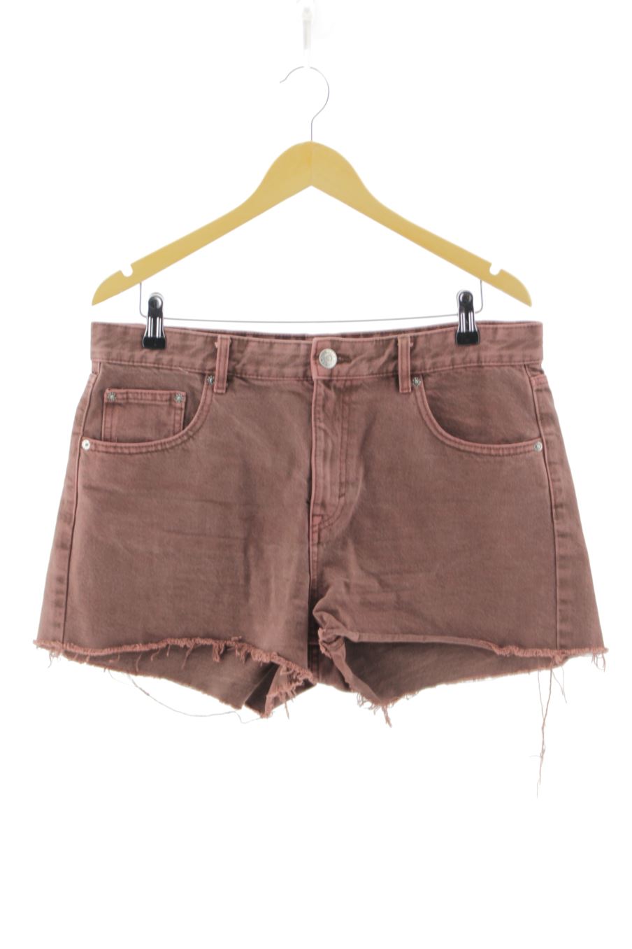 Shorts Pull & Bear de la taille 42, de couleur marron de denim