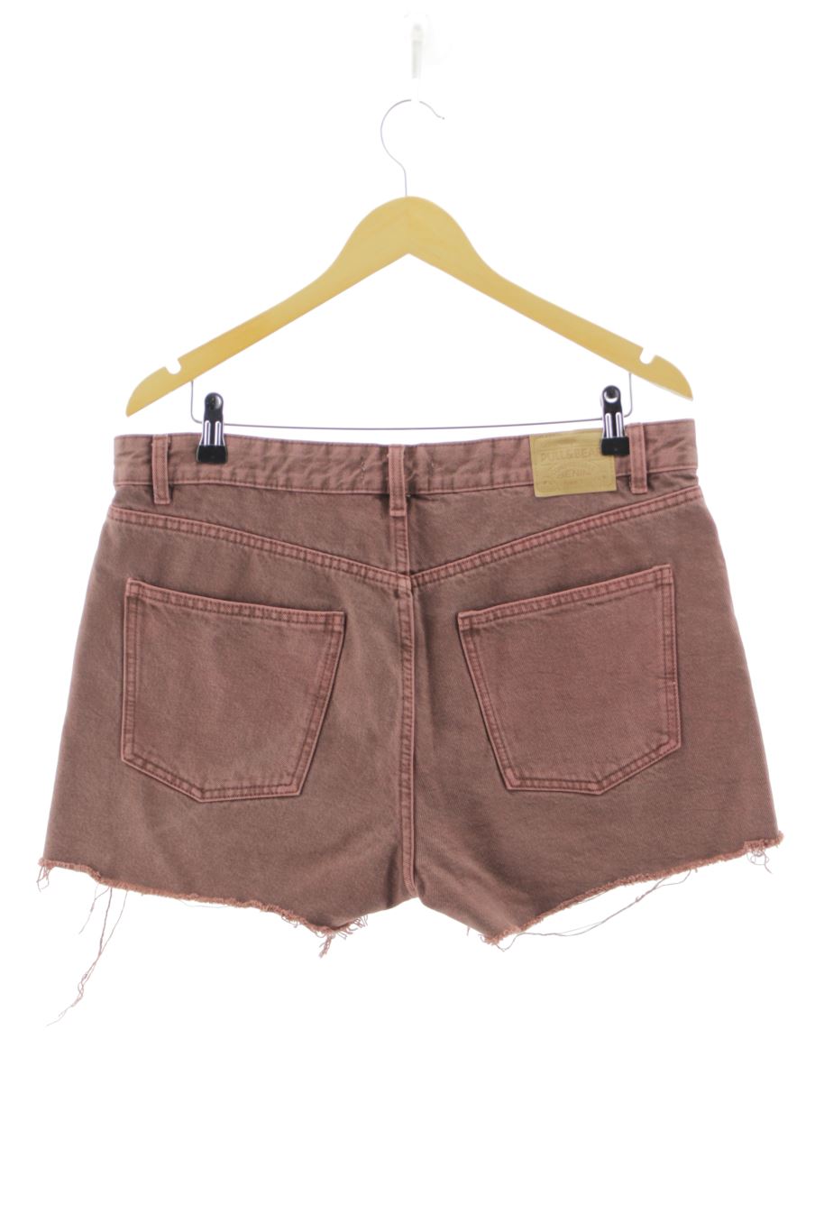 Shorts Pull & Bear de la taille 42, de couleur marron de denim