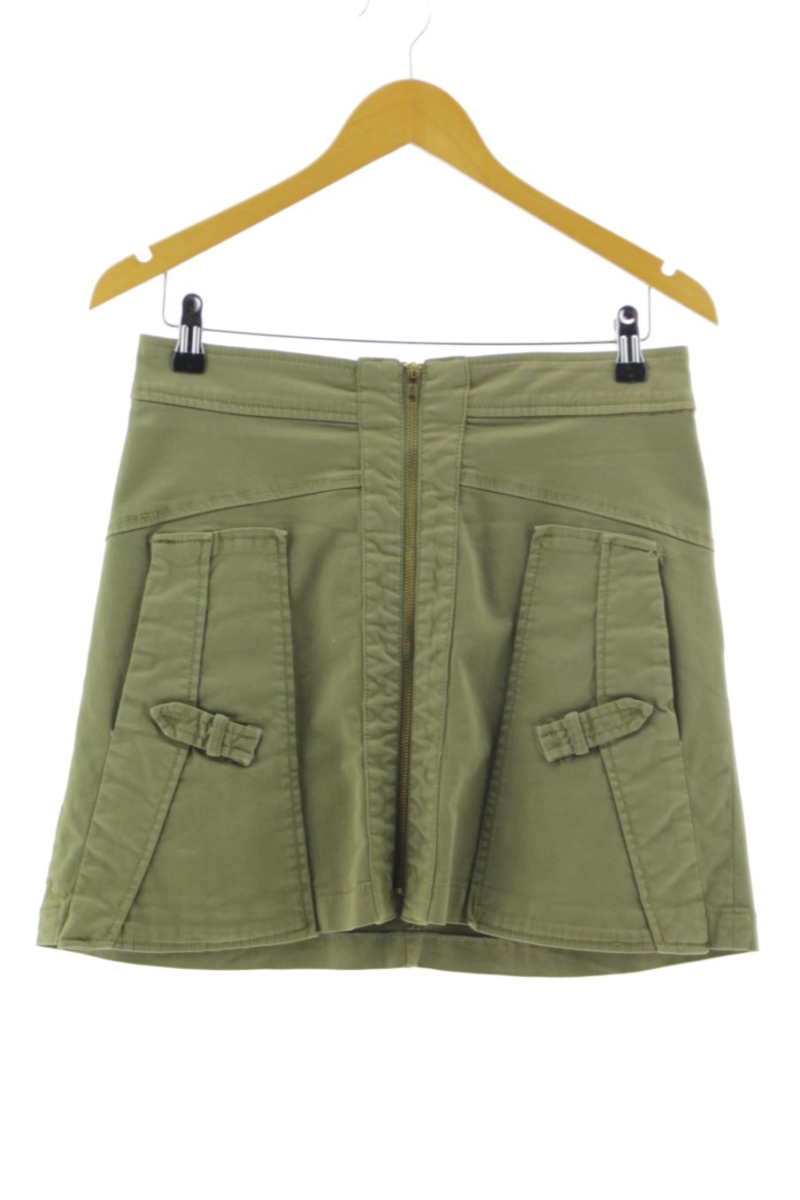 Falda de Zara de la talla M, de color verde