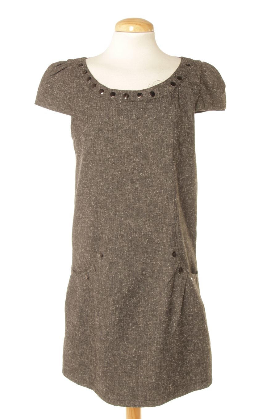 Vestito casual de Made in italy de la talla 38, de color grigio