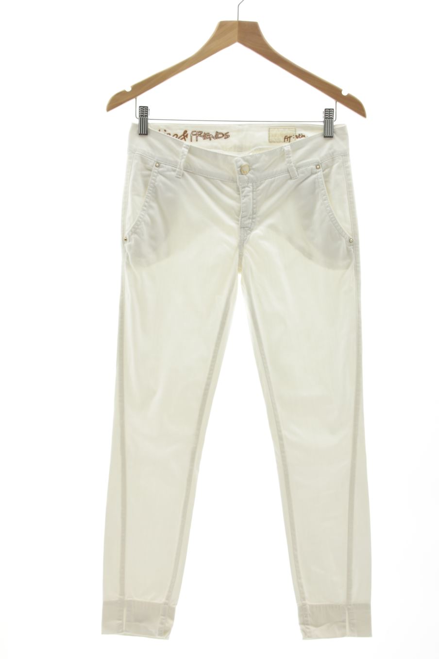Jeans Met de la taille XS, de couleur blanc