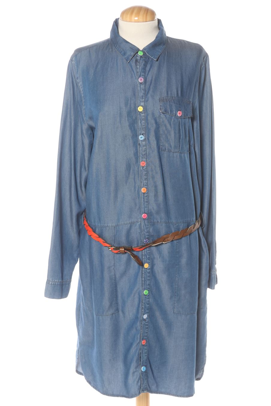 Vestido casual de Indi & Cold de la talla M, de color azul de ropa vaquera