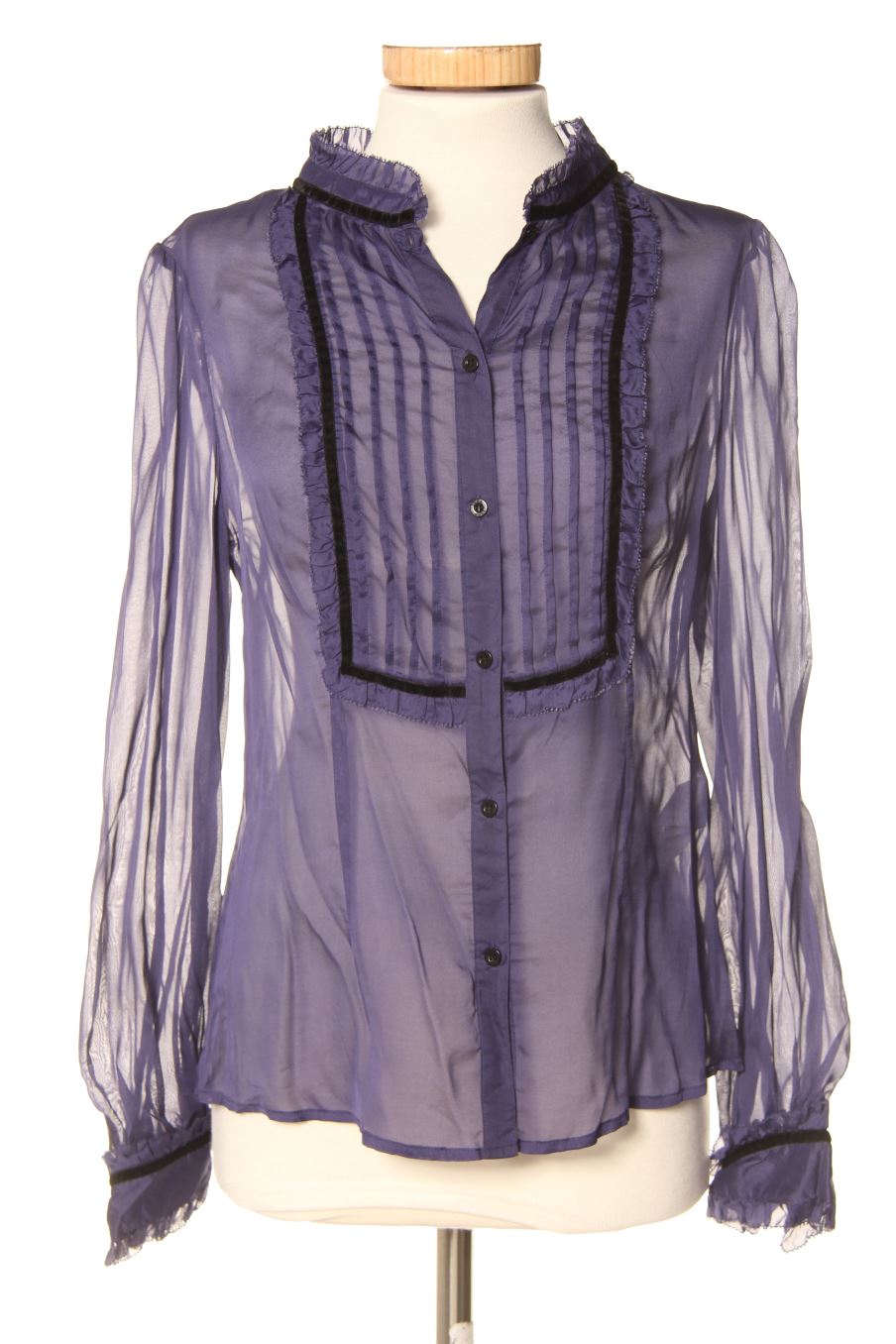Chemise Yera de la taille 40, de couleur pourpre de soie