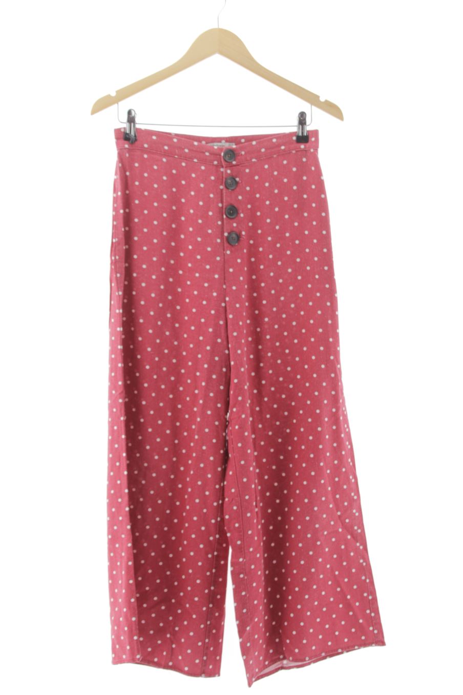 Pantalon Stradivarius de la taille 38 de couleur rouge