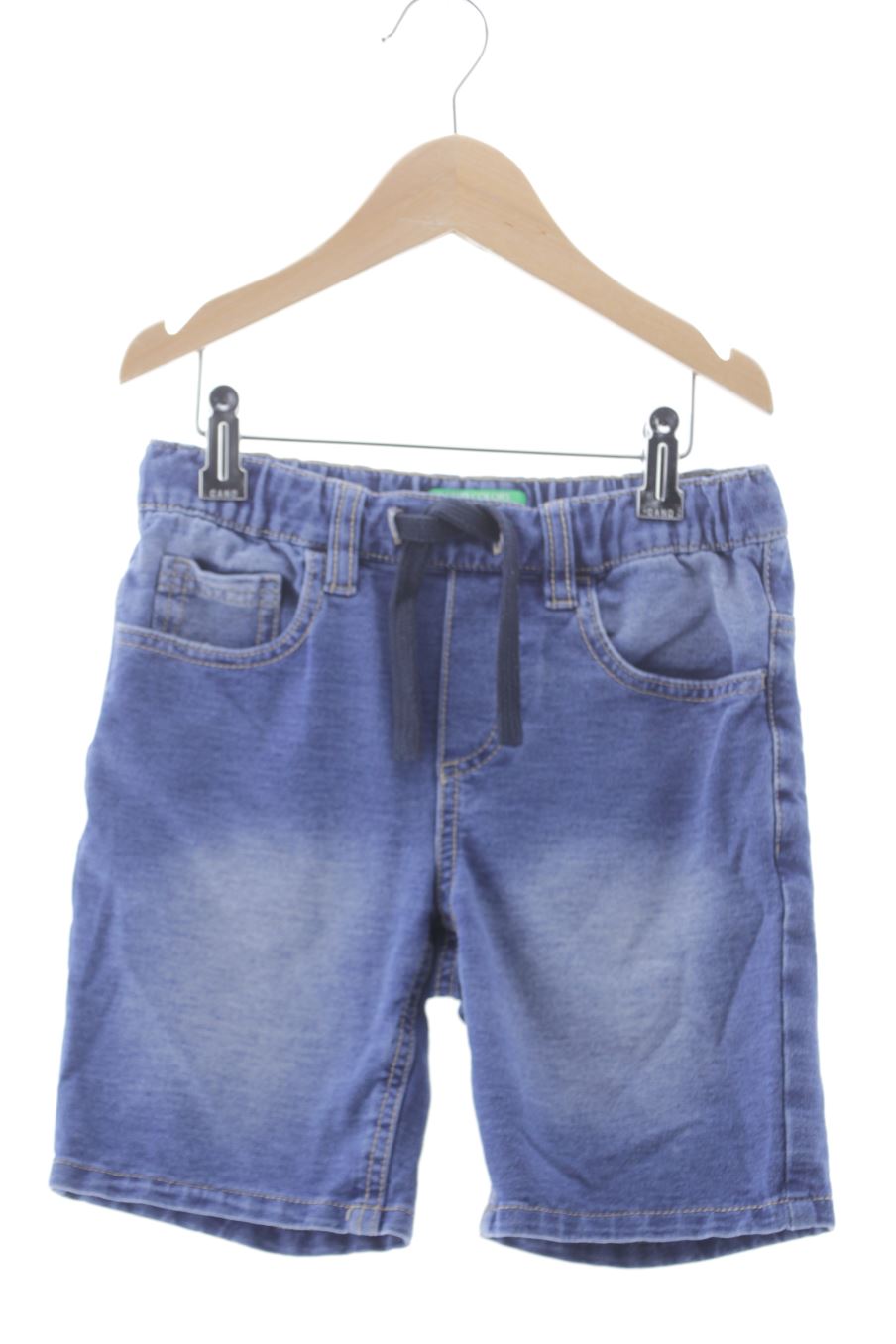 Vaquero corto de Benetton de la talla 8 años de denim de segunda mano
