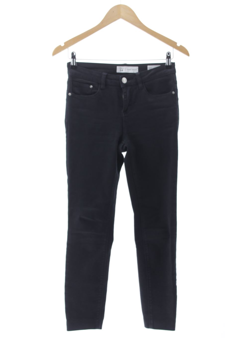 Jeans Easy wear de la taille 34, de couleur noir de denim