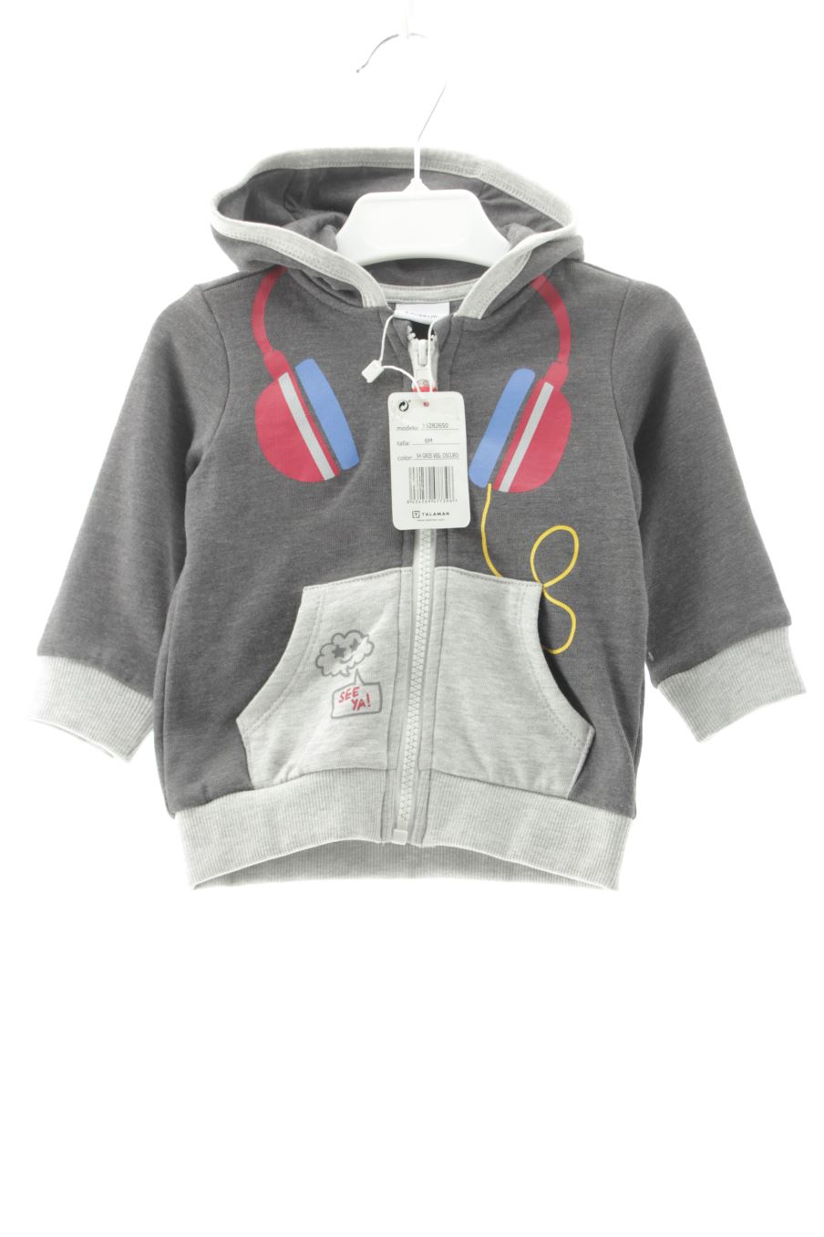 Sudadera de Yatsi de la talla 6 meses con etiqueta