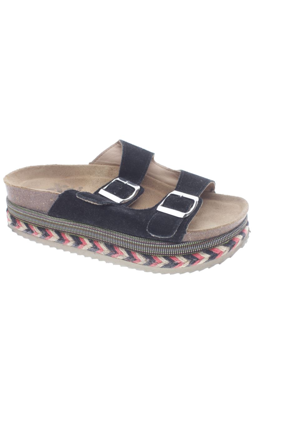 Sandalias planas de Xti de la talla 38, de color nero